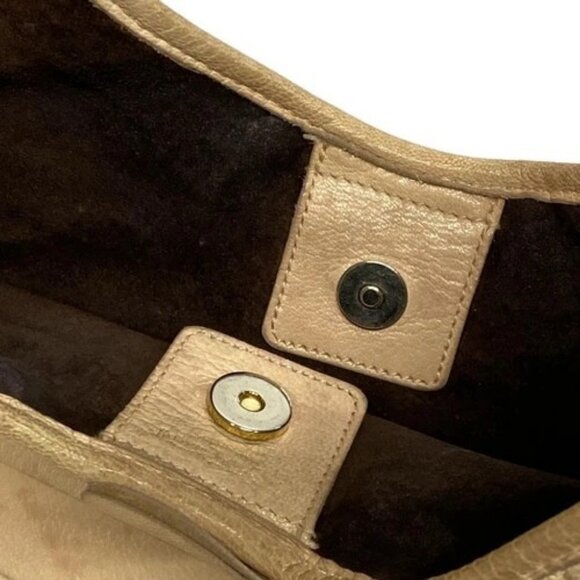 YvesSaintLaurent rivegauche (YSL) St-Tropez 122245 Beige Leather Shoulder Bag - Picture 11 of 15